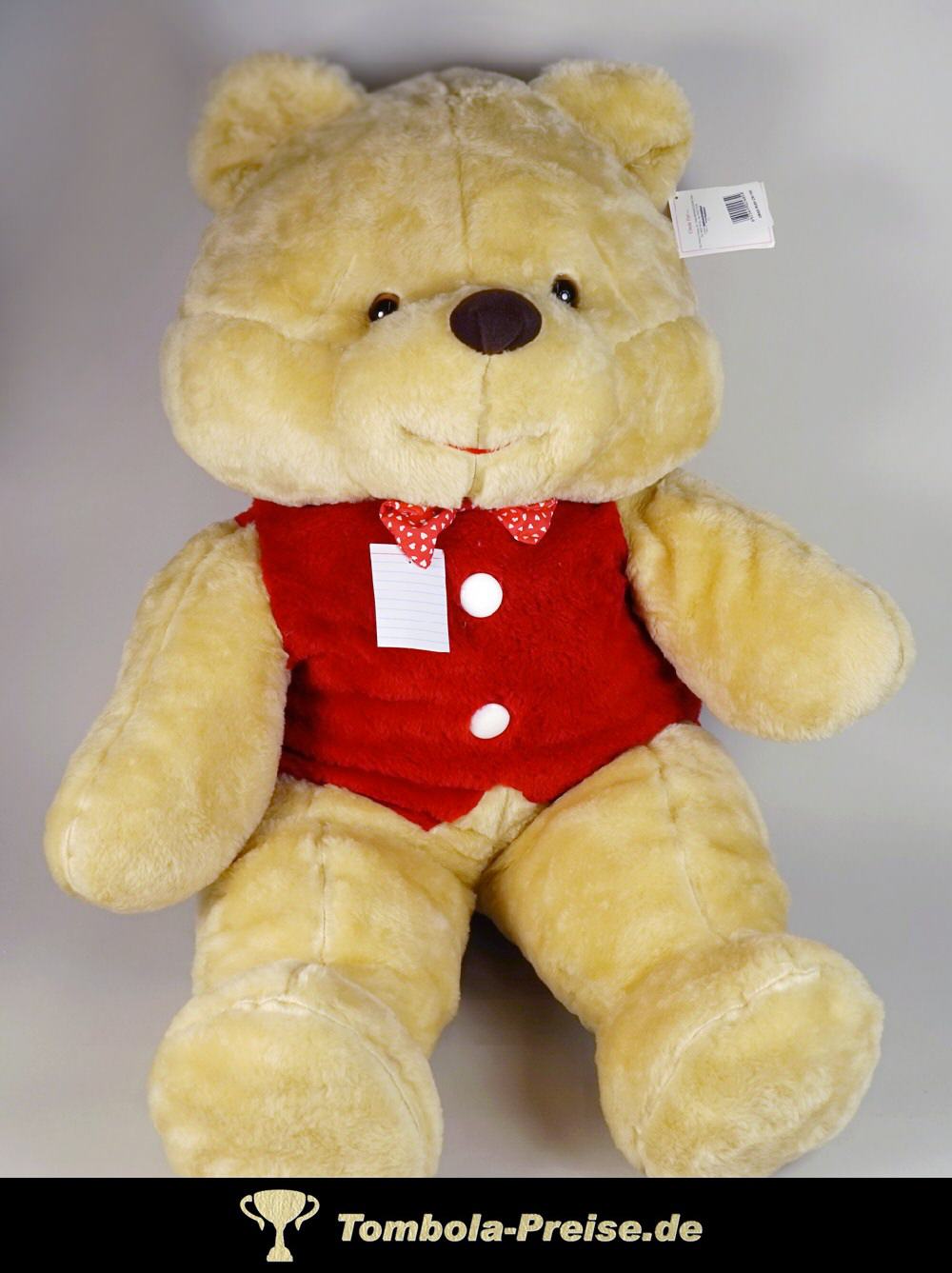 TreuePr&auml;sent Pl&uuml;sch-B&auml;r mit Weste 100 cm