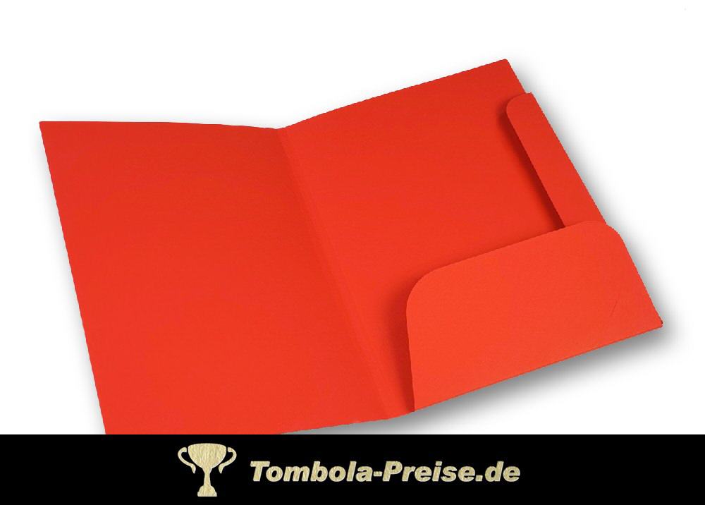 Rote Dokumentenmappe