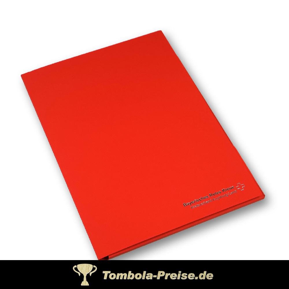 Rote Dokumentenmappe