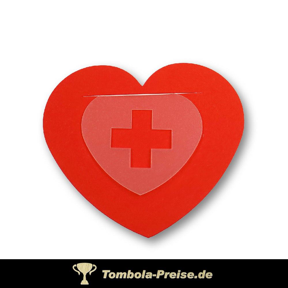 Lesezeichen Herz mit Kreuz