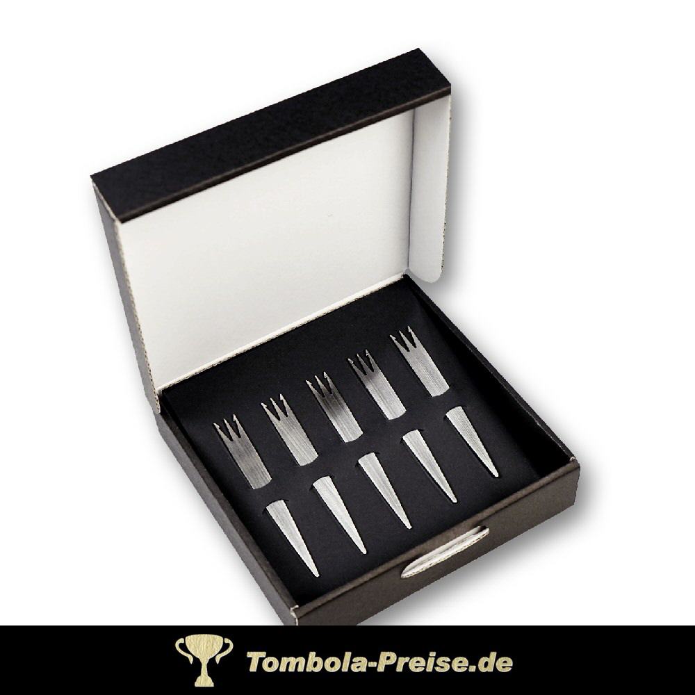 Geschenk-Set f&uuml;nf Pommesgabeln Modell 02