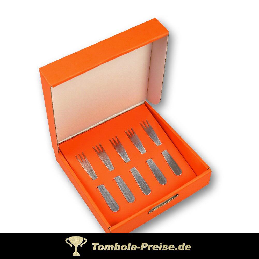 Geschenk-Set f&uuml;nf Pommesgabeln Modell 03