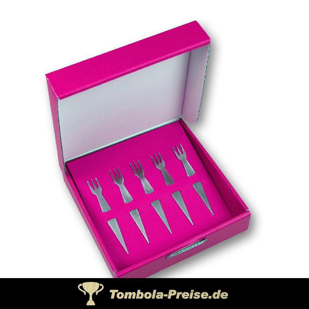 Geschenk-Set f&uuml;nf Pommesgabeln Modell 05