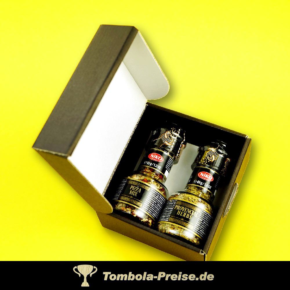 Geschenk-Set 2 Gew&uuml;rze Kr&auml;uter-Mix