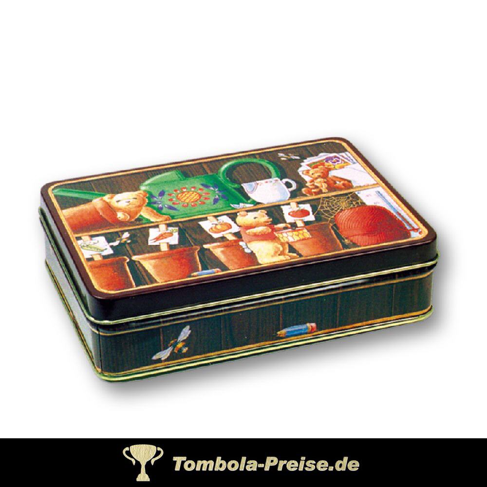 Blechdose Gartenb&auml;r rechteckig