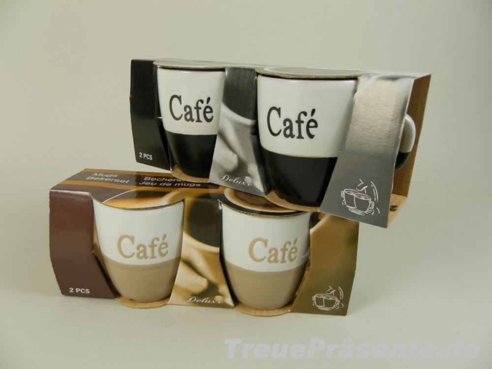 Caf&eacute;-Becher 2er-Pack