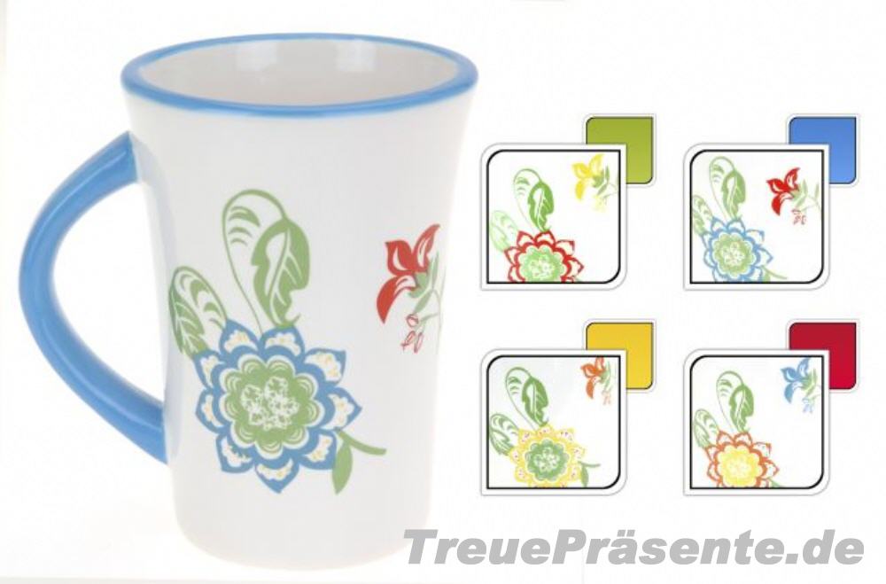 Trinkbecher Blumendekor