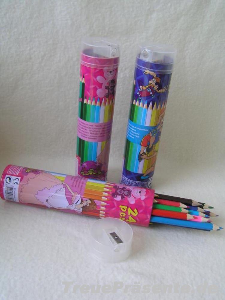 Buntstifte in runder Box 24er