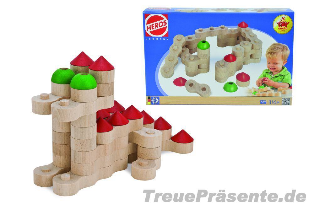 Holzketten-Bausteinburg