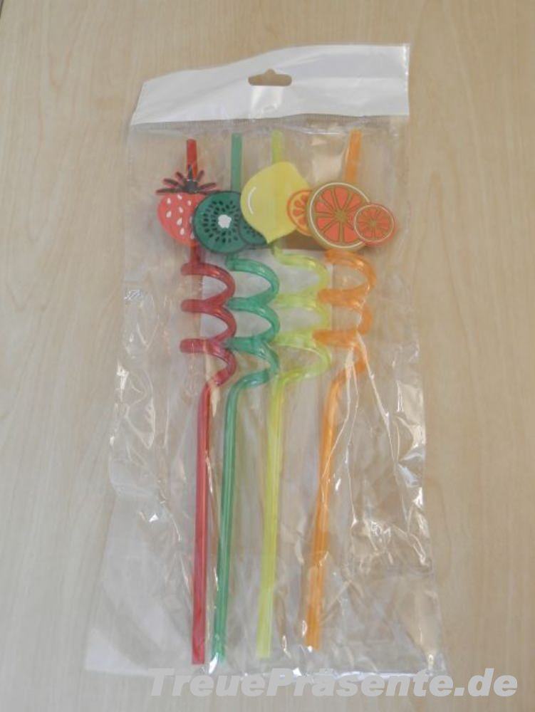 Trinkhalme Fr&uuml;chte
