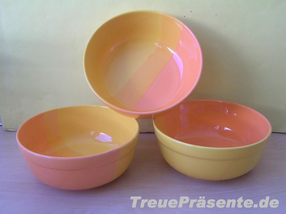 M&uuml;slischalen gelb-orange
