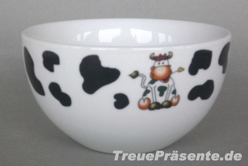 M&uuml;slischale Kuhmotiv