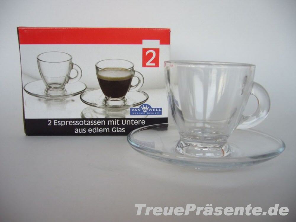 Glas-Espressotassen 2er-Set
