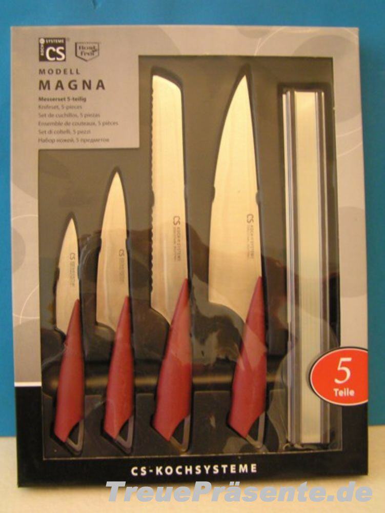 Messerset mit Magnetleiste