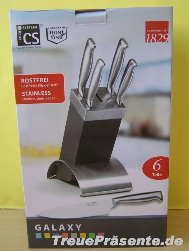 Edelstahl-Messerblock Galaxy