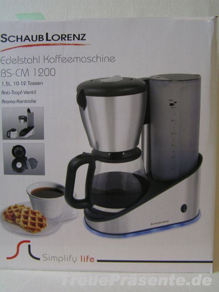 Edelstahl-Kaffeemaschine