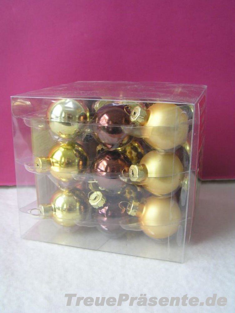 Christbaumkugeln braun