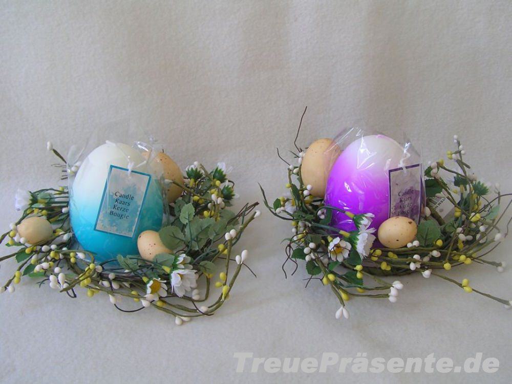 Osterkranz mit Kerze