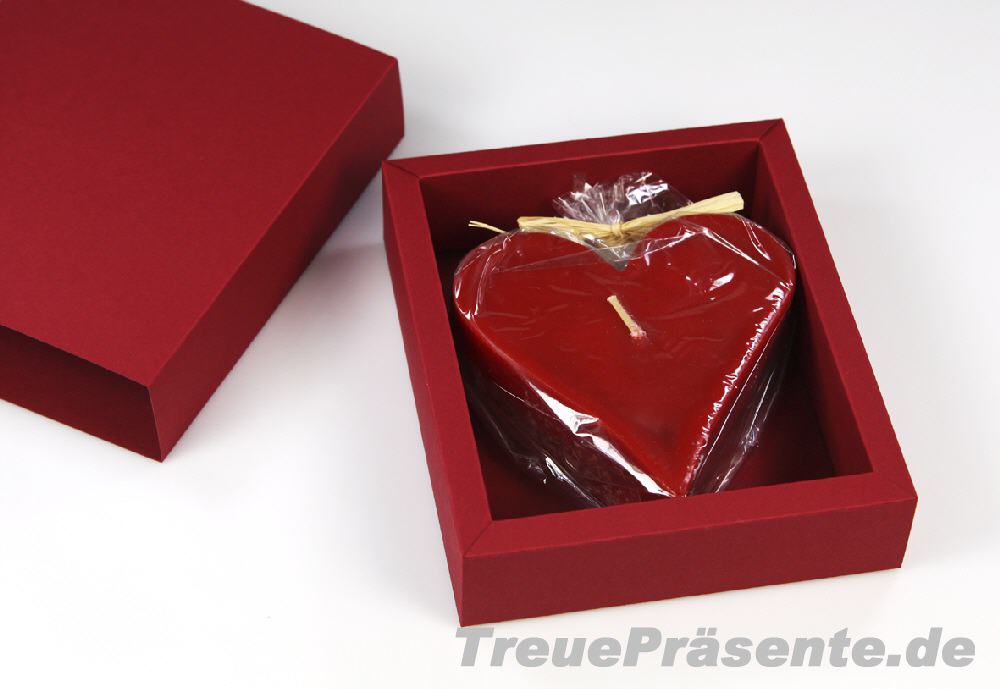 Geschenkverpackung Kerze Herz